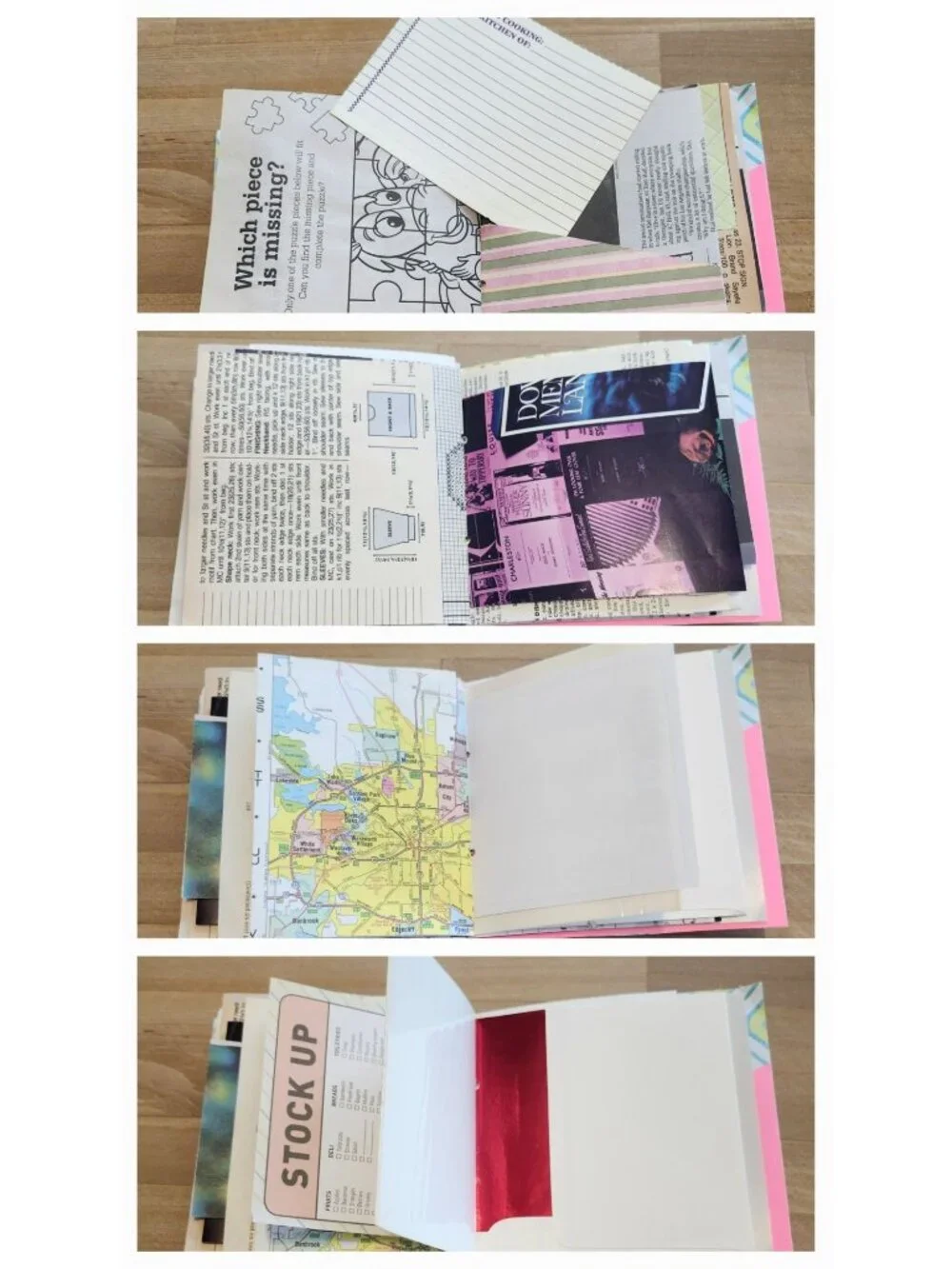 Junk Journal Handmade 96 pages Floral